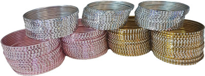 devanya crafts Glass Zircon Bangle Set(Pack of 10)