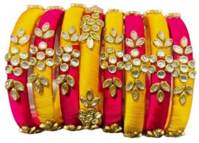 gurishenterprises Brass, Plastic Bangle Set(Pack of 8)
