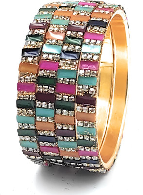 ANAS ACCESSORIE Metal Bangle Set(Pack of 4)