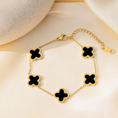 Nahmiz Trends Brass, Alloy, Stainless Steel Gold-plated Bracelet