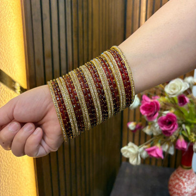 Kaab Glass Bangle Set(Pack of 24)