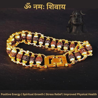Ringry Rudraksha Gold-plated Bracelet