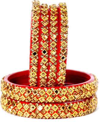 ishika Glass Bangle Set(Pack of 6)