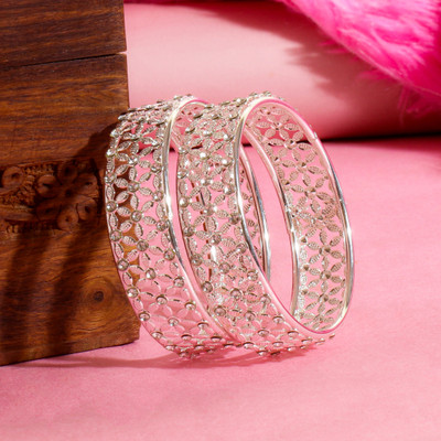 kewai Metal Bangle Set(Pack of 2)
