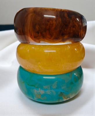 EAS Accessorize Resin Bangle Set(Pack of 3)