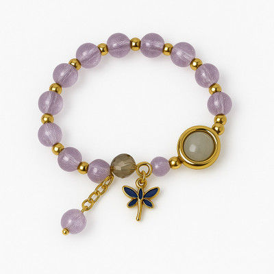 IND TE AMO Plastic Cubic Zirconia Bracelet Set