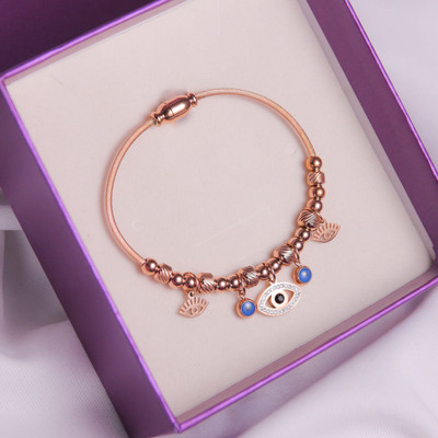 SVFANCY Stainless Steel Cubic Zirconia Gold-plated Bracelet