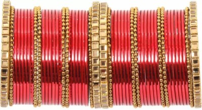 DONERIA Metal Beads Bangle Set(Pack of 52)