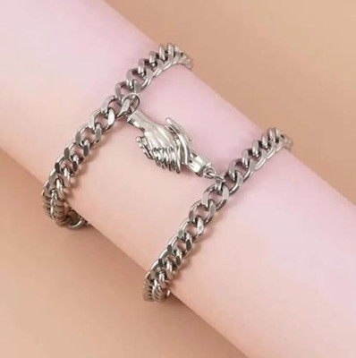 ruby collection Dori, Stainless Steel Silver Bracelet Set