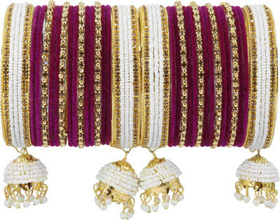 NMII Metal Zircon Gold-plated Bangle Set(Pack of 32)