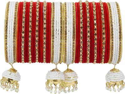 NMII Metal Zircon Gold-plated Bangle Set(Pack of 32)