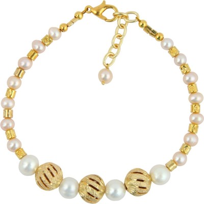 Pearlz Ocean Alloy Pearl Gold-plated Bracelet