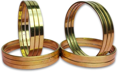 TAH Brass Bangle Set(Pack of 12)