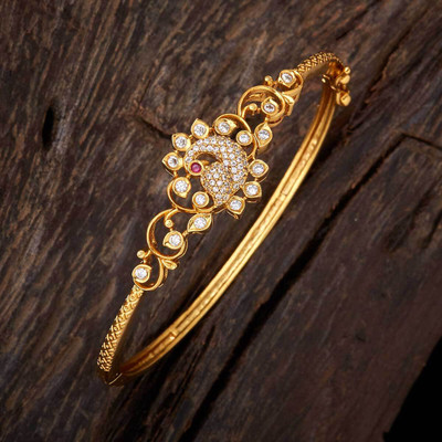 Kushal's Fashion Jewellery Copper Gold-plated Kada