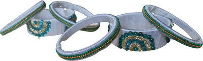 KRITY Glass Pearl Bangle Set(Pack of 6)