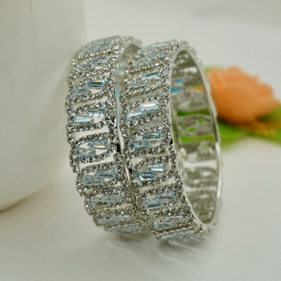 Panini Jewels Crystal Gold-plated Bangle Set(Pack of 2)