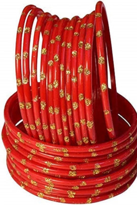 MADHAV ENTERPRISES Glass Bangle Set(Pack of 10)