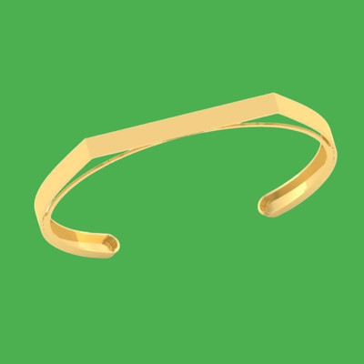 Ruhi Collection Stainless Steel Gold-plated Cuff