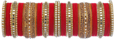 SSONLINEBAZAR Metal Bangle Set(Pack of 10)