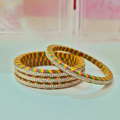 Navodha Creations Lac Bangle Set(Pack of 4)