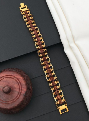 Queenzart Rudraksha Gold-plated Bracelet