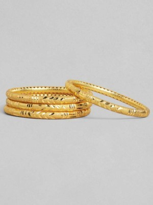 Jewar Mandi Brass Gold-plated Bangle