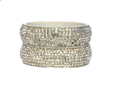 ishika Plastic Cubic Zirconia Gold-plated Kada(Pack of 2)