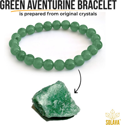 SOLAVA Green Aventurine Crystal Bracelet