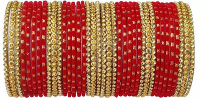 Jay Enterprises Glass Bangle Set(Pack of 38)