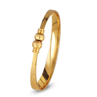 VIGHNAHARTA Brass Gold-plated Bangle