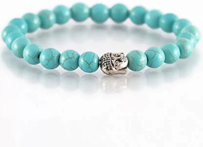 Agatesvibe Stone Agate, Turquoise Bracelet