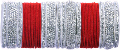 sanvi Alloy Cubic Zirconia Bangle Set(Pack of 10)