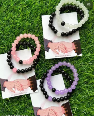 KRISHMAYATOZ Crystal Beads Bracelet Set(Pack of 6)