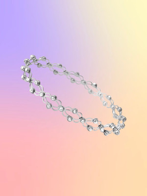 RKB SALES Alloy Cubic Zirconia Silver Bracelet