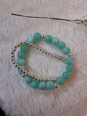 Dkmcreations Mother of Pearl Beads Bracelet Set(Pack of 2)