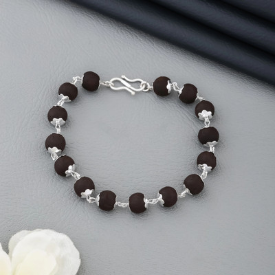 EiVAA Metal Beads Silver Coated Bracelet