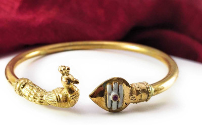 AFJ GOLD Brass Kada