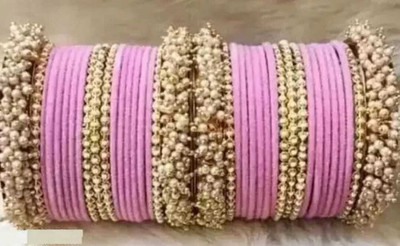 Ha Meem Metal, Alloy Bangle Set(Pack of 10)