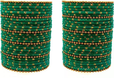 RADHA MOHAN EMPIRE Metal, Fabric, Glass Bangle Set(Pack of 60)