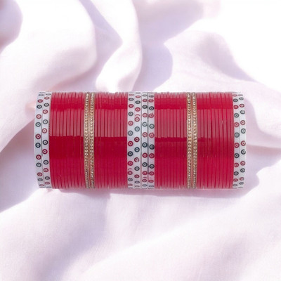 SRKBS Glass Bangle Set(Pack of 60)