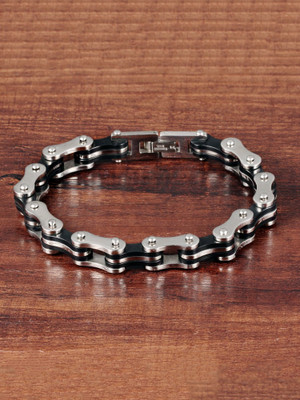 YELLOW CHIMES Stainless Steel Rhodium Bracelet