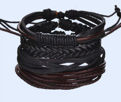 University Trendz Leather Bracelet