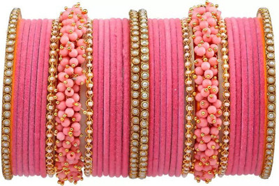 DONERIA Metal Beads Bangle Set(Pack of 34)