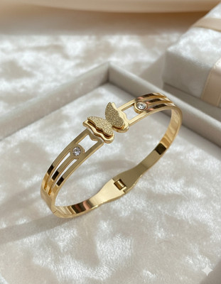 Monvessa Stainless Steel Gold-plated Bracelet