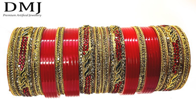 DMJ Plastic Bangle Set(Pack of 10)