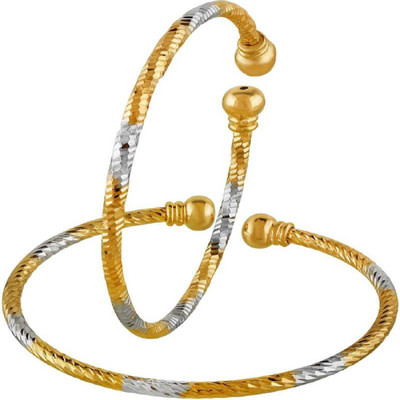 Tiptop Alloy Gold-plated Kada(Pack of 2)