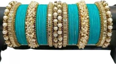 DONERIA Metal Beads Bangle Set(Pack of 46)