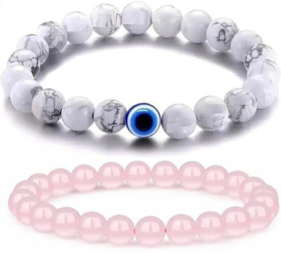 IKONKARR Stone, Crystal, Evil Eye Bracelet(Pack of 2)