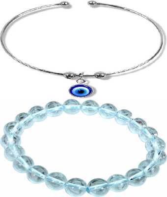 HouseOfCommon Metal, Crystal Bracelet(Pack of 2)