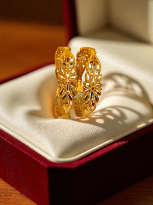 RITIRIWAAZ COLLECTION Alloy Gold-plated Bangle Set(Pack of 2)